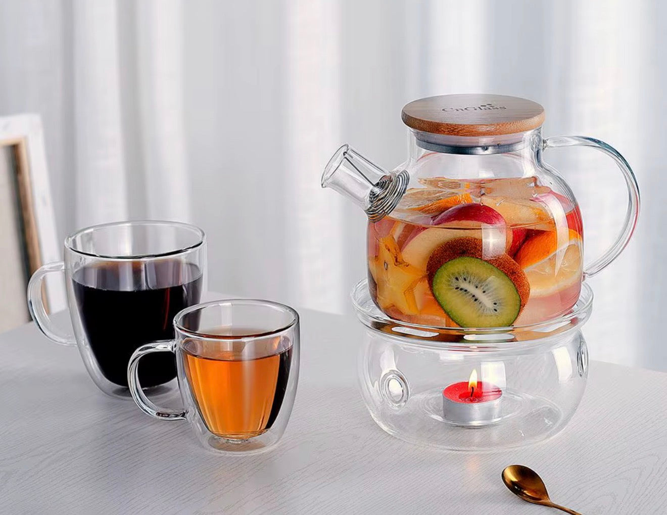 The Bloom Ritual Glass Teapot Set (900ml)