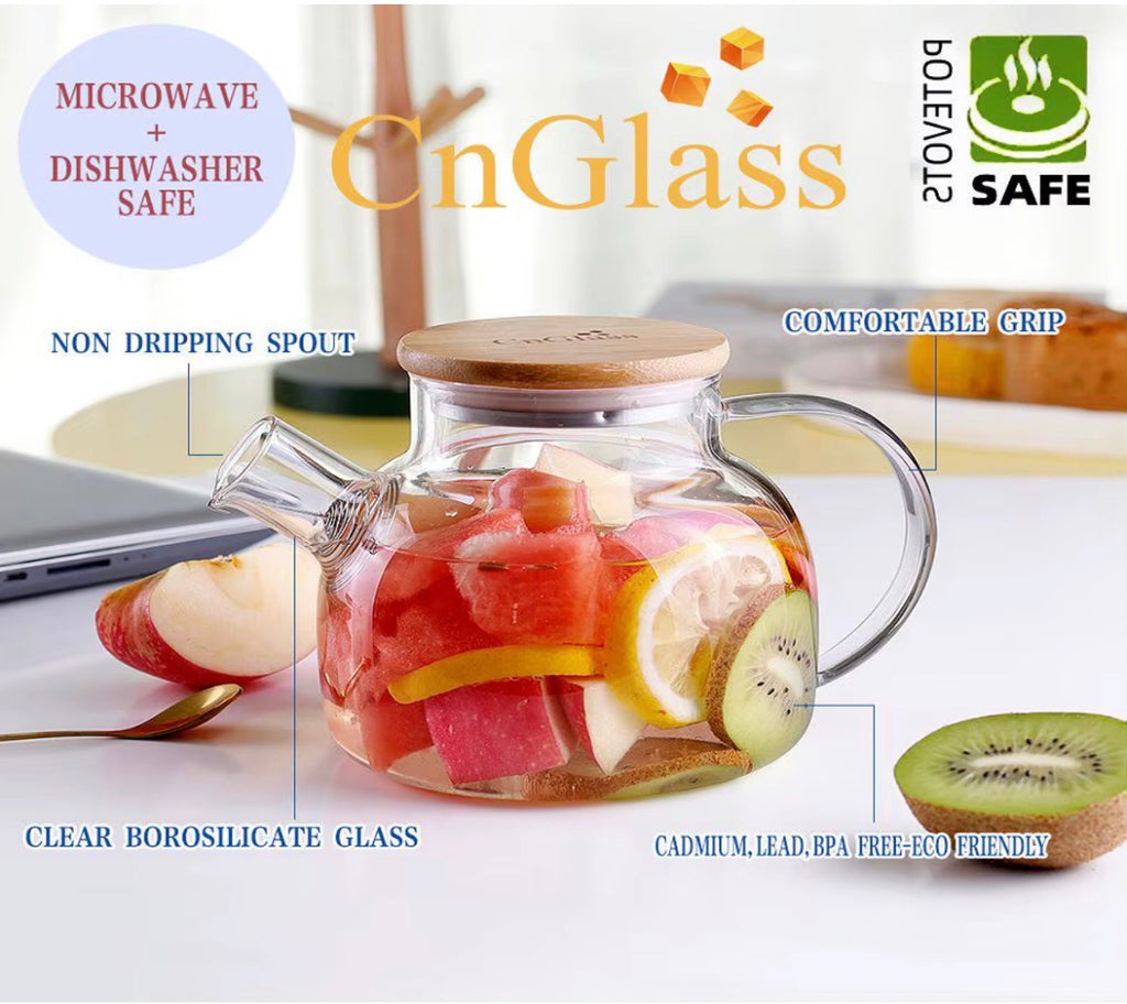 The Bloom Ritual Glass Teapot Set (900ml)